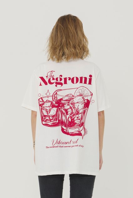 camiseta off white malhao estampada retroy the negroni 6