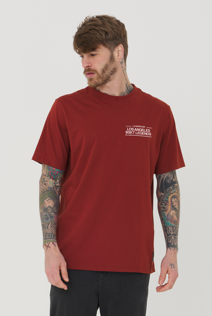 Camiseta Telha Malhão Estampa Los Angeles BSKT | Estilo Retroy