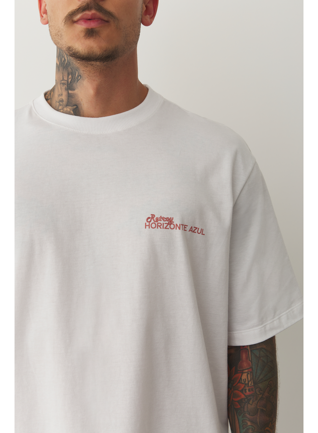 Camiseta Oversized Retroy Horizonte Azul – Nostalgia Carioca em