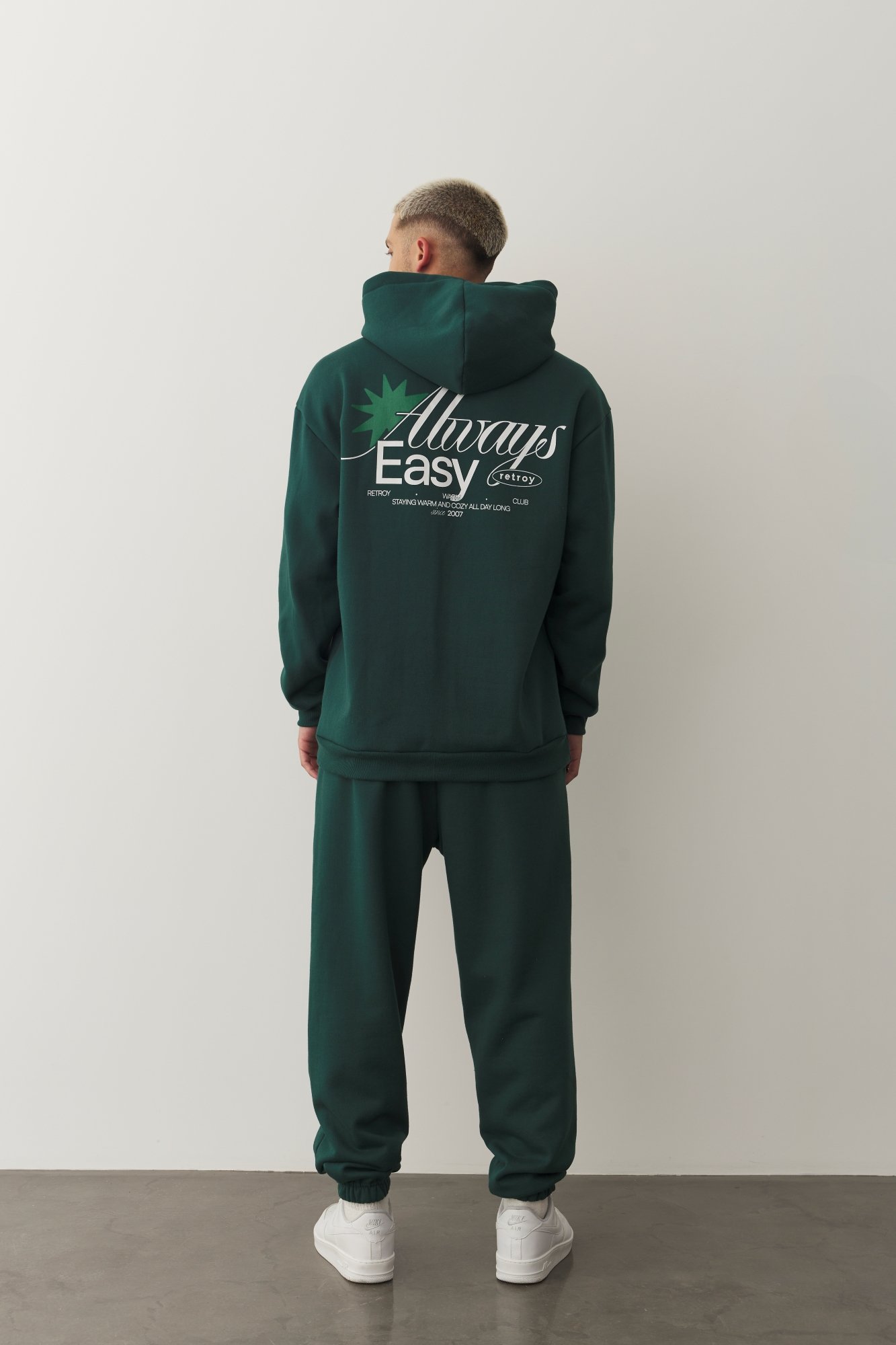 Moletom Canguru Estampado Retroy Always Easy Verde Floresta
